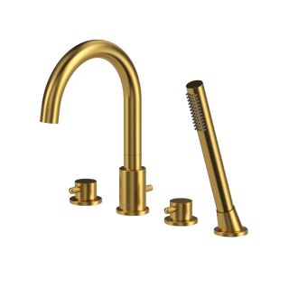 Смеситель на борт ванны Omnires Y матовое золото Y1232GLB